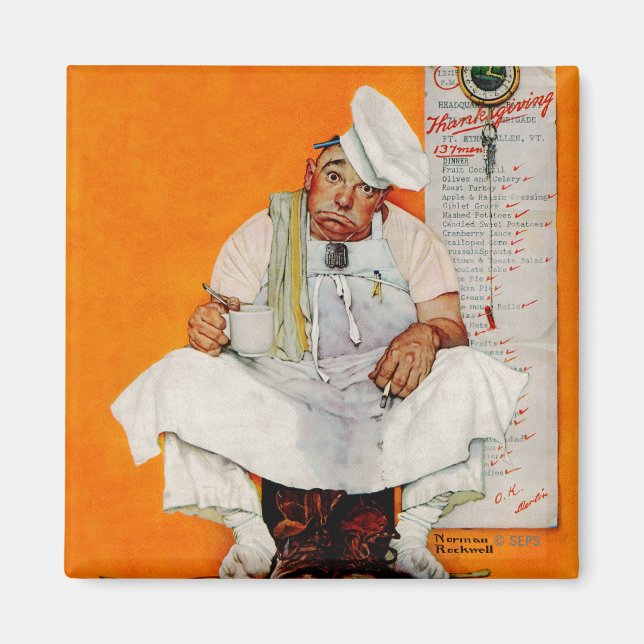 Imán Blues del Día de Acción de Gracias (Frente)