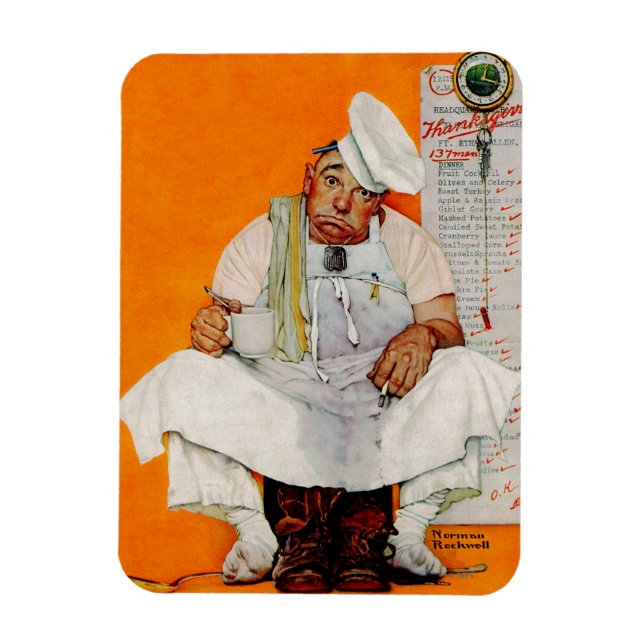 Imán Blues del Día de Acción de Gracias (Vertical)