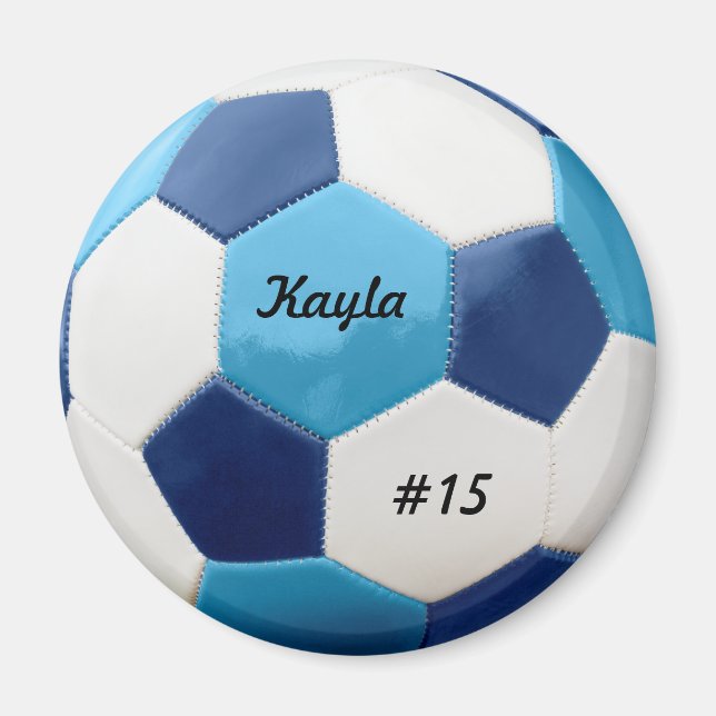 Imán Blues del fútbol (Frente)