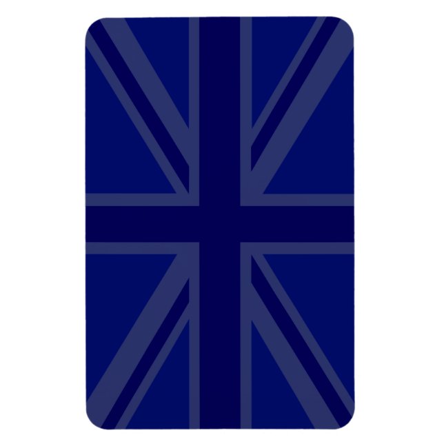 Imán Blues por la bandera británica de Union Jack (Vertical)