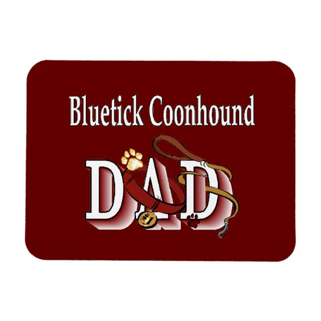 Imán Bluetick Coonhound Dad (Horizontal)