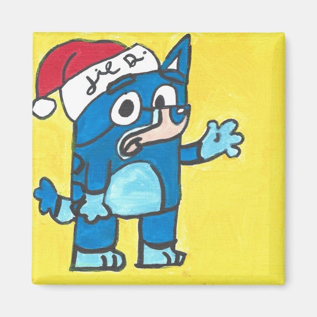 Imán Bluey Christmas Fan Art Magnet (Frente)