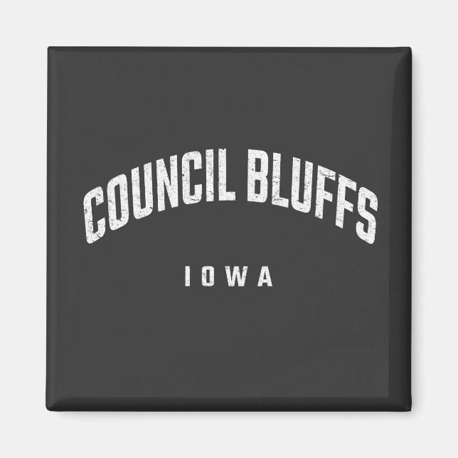 Imán Bluffs Iowa IA (Frente)