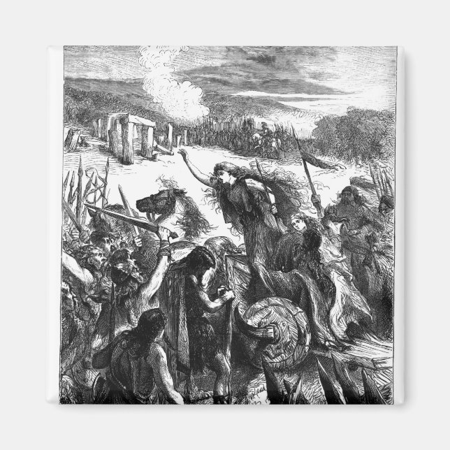 Imán Boadicea incitando al Iceni contra los romanos (Frente)