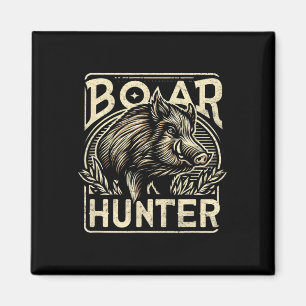 Imán Boar salvaje Guay Retro Hog Hung Mens Vintage