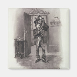 Imán Bob Cratchit y Tim minúsculo, de 'Charles Dickens: