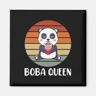 Imán Boba Queen Bubble Tea japonés Cute Panda Anime Ka