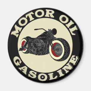 Imán - Bobber - motor Oil Gasoline -