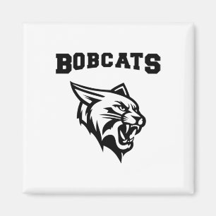 Imán Bobcats Sports con Pegatina de mascota