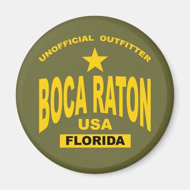 Imán Boca Raton (Frente)
