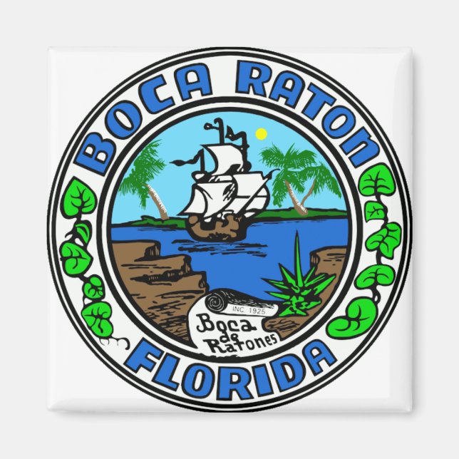 Imán Boca Raton Florida (Frente)