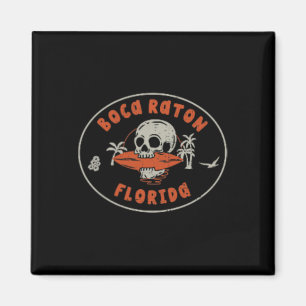 Imán Boca Raton Florida Fl Surf Vintage Frente a la Pla