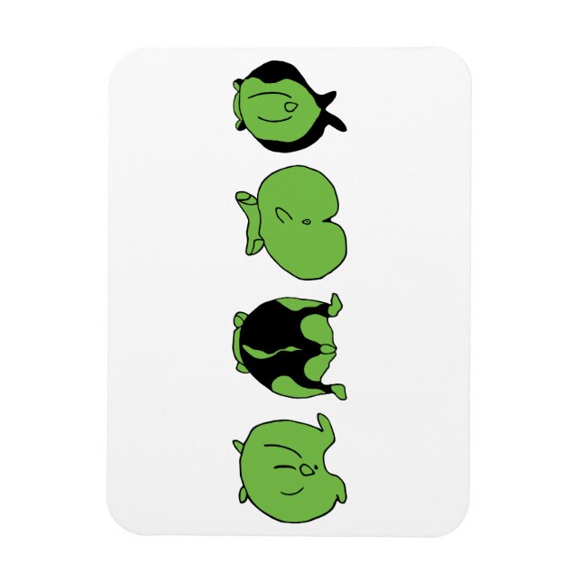 Imán Bocas de Hamster Verde (Vertical)