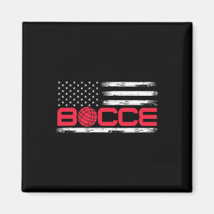 Imán Bocce Byll Bandera Americana Usa Jugador Bocci 4 D