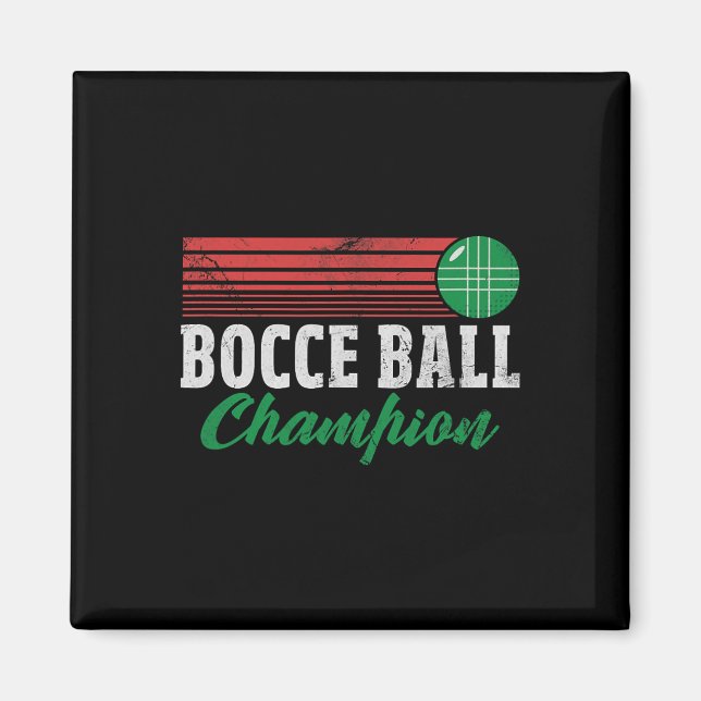 Imán Bocce Byll Champion Italian Bocci Player Champ Dis (Frente)