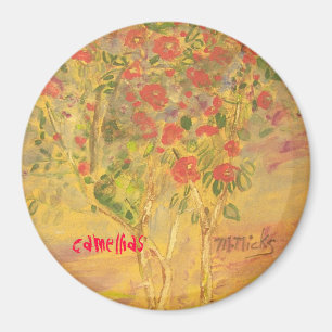 Imán boceto de camellias