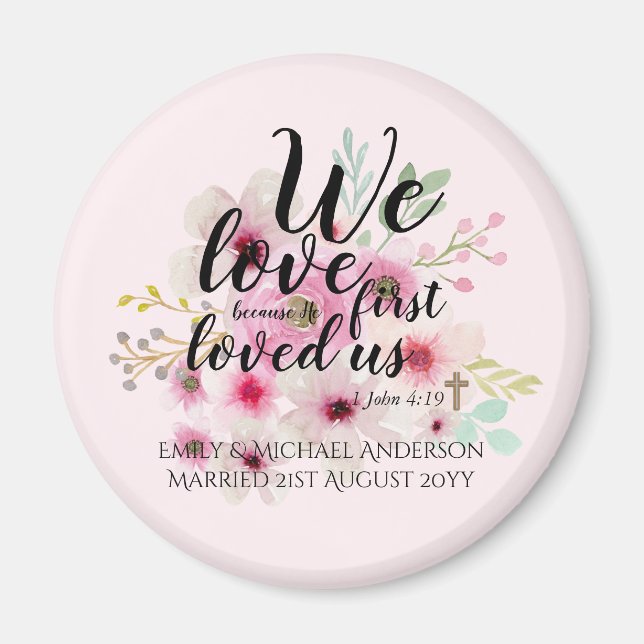 Imán BODA - Amamos Porque Primero Nos Amó (Frente)