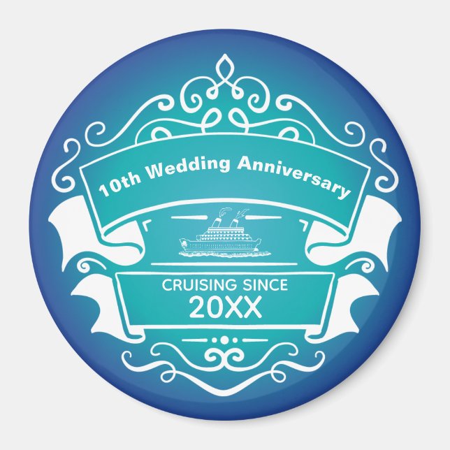 Imán Boda Aniversario de la Puerta de Crucero (Frente)