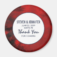 Boda artístico moderno negro y rojo