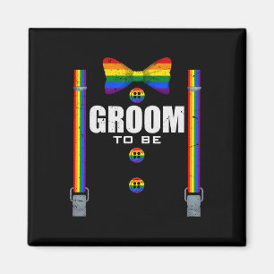 Imán Boda B De Bandera Arcoiris Del Orgullo Gay Lgbtq