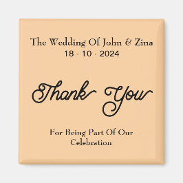Imán Boda Big Calligraphy Gracias