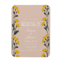Boda Botánica Floral Silvestre Vintage Dibujada a 