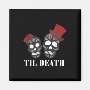 Imán Boda Bri Del Día De La Pareja Casada Muerta
