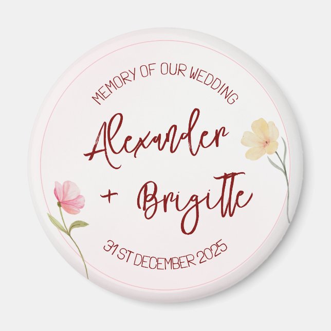 Imán Boda de Alexander y Brigitte (Frente)
