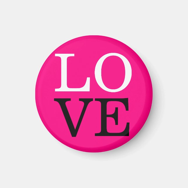 Imán Boda de amor de fondo de Rosa (Frente)