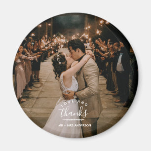Imán Boda de Amor y Agradecimiento Foto de Agradecimien