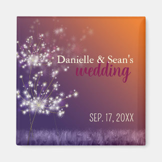 Imán Boda de Dandelions en la noche de otoño salva la f