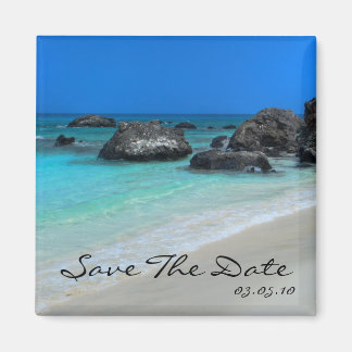 Imán Boda De Destino De Playa Guardar El Magnet De Fech