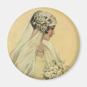 Imán Boda de época, retrato de novia victoriana