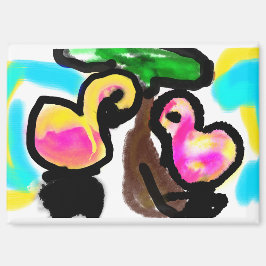 Imán Boda de flamencos rosados