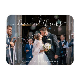 Imán Boda de fotos con guiones elegantes de amor y agra