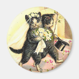 Imán Boda de Gatito