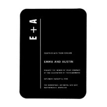 Boda de Iniciales Minimalistas audaces y modernos