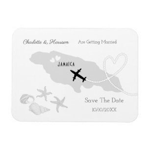 Imán Boda de Jamaica Destino Guardar la fecha