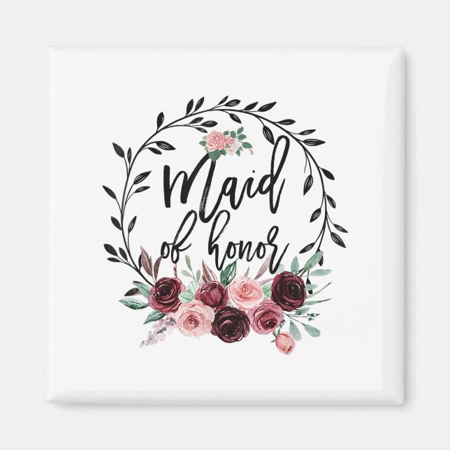 Imán Boda De La Ducha De Honor Bachelorette P (Frente)