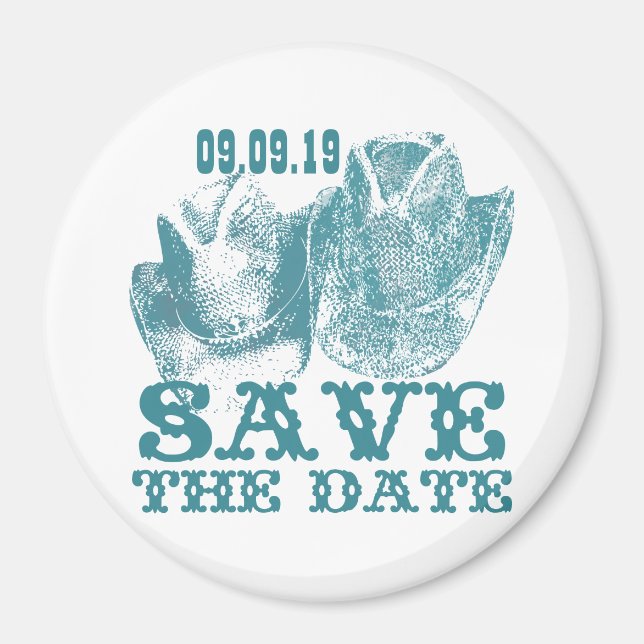 Imán Boda de la granja Bluestone Verde azulado Western  (Frente)