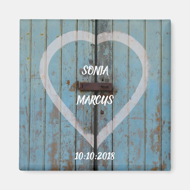 Imán Boda de la puerta de Barn Rústico (Frente)