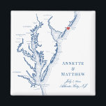 Imán Boda de mapas costeros de NJ Jersey de Atlantic Ci<br><div class="desc">¡Pedidos rápidos y fáciles! Estos imanes de mapas de Atlantic City, New Jersey hacen grandes favores de bodas en la playa de Nueva Jersey para incluir en sus bolsos de bienvenida de bodas de destino en Atlantic City. Mueva el corazón haciendo clic en "Editar usando herramienta de diseño" en "Personalizar"....</div>