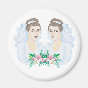 Imán Boda de novias lesbianas