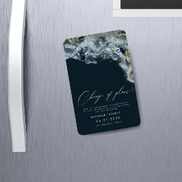 Imán Boda de oro de las olas de color de agua cambia la