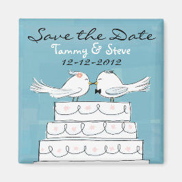 Imán Boda de pájaros de amor