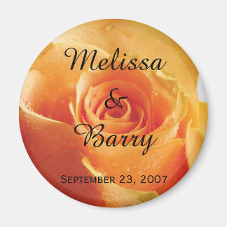 Imán Boda de Rosa personalizado
