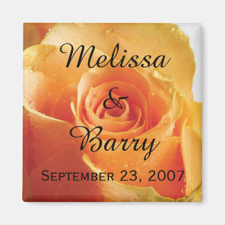 Imán Boda de Rosa personalizado