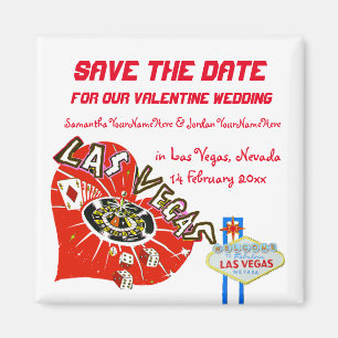Imán Boda de San Valentín salva la fecha Las Vegas