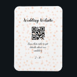 Imán Boda de sitio web escanear código QR para obtener<br><div class="desc">Diseño</div>