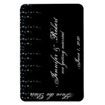 Boda de viñedo de medianoche Guardar la fecha